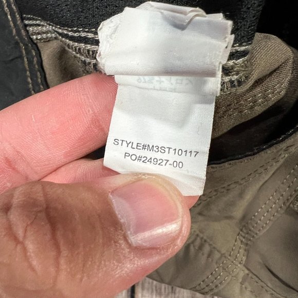 Prana Stretch Zion Short II 28x10 Mens Olive Green Belted Outdoor Hiking Trail - Picture 5 of 9